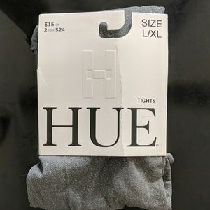 Hue Gray/Silver Opaque Tights L/XL